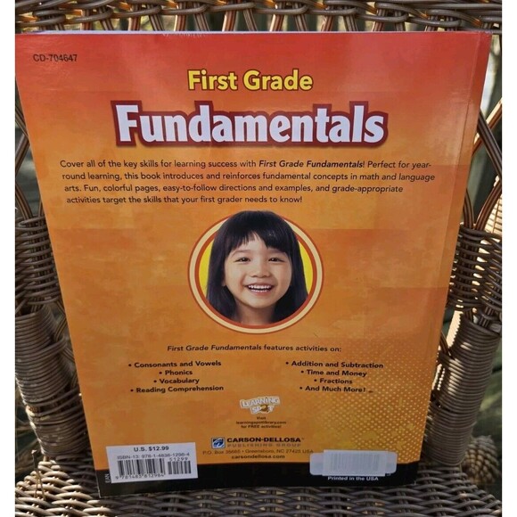 First Grade 1 Fundamentals Paperback By Thinking Kids Homeschool Book Learning - Picture 2 of 8